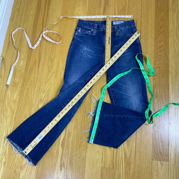 Adriano Goldschmied Jeans Cropped Flare High Rise Quinne (28R) - Picture 7 of 8